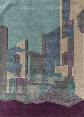 Uldtæppe - 240 x 150 cm - flerfarvet