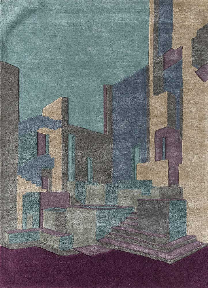 Uldtæppe - 240 x 150 cm - flerfarvet