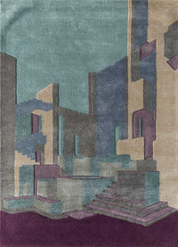 Uldtæppe - 240 x 150 cm - flerfarvet