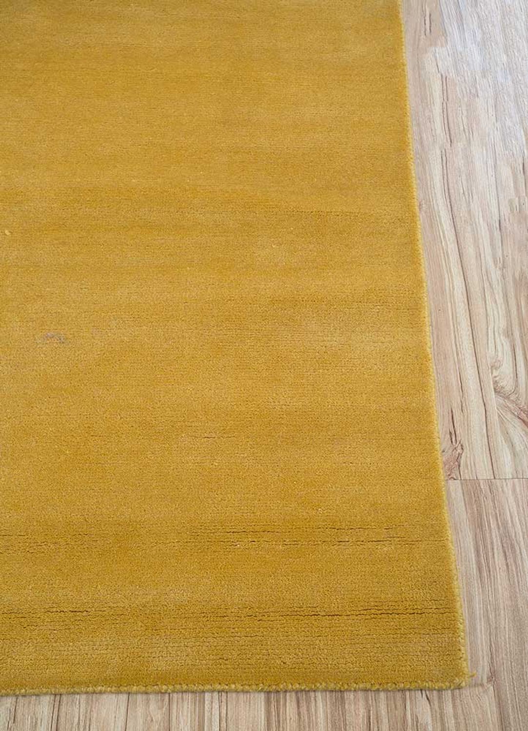 Uldtæppe - 270 x 180 cm - guld