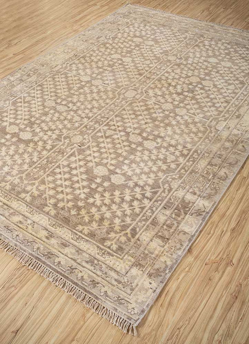 Uldtæppe - 300 x 240 cm - mørk beige
