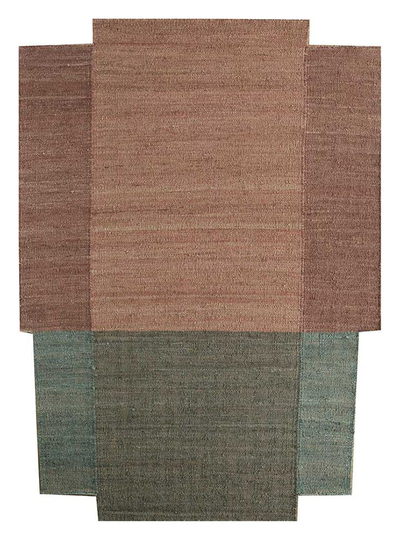 Sisaltæppe særlig form  - 300 x 240 cm - flerfarvet