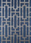 Uldtæppe - 270 x 180 cm - blå