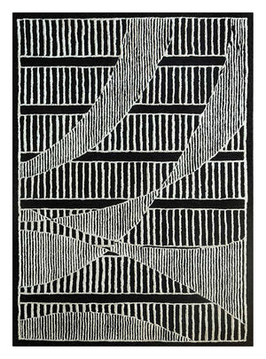 Uldtæppe - 240 x 150 cm - flerfarvet