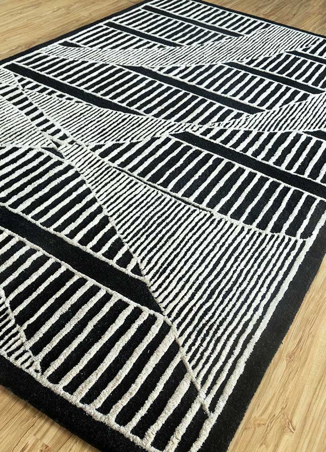 Uldtæppe - 240 x 150 cm - flerfarvet