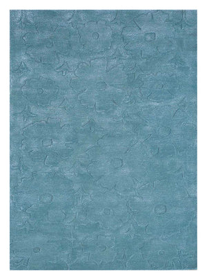 Uldtæppe - 270 x 180 cm - turkis