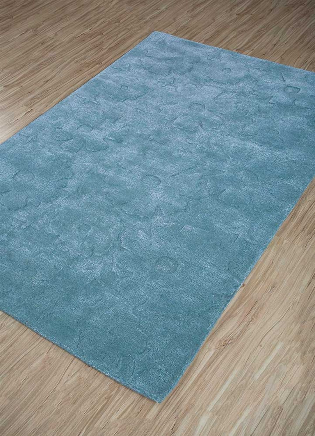 Uldtæppe - 270 x 180 cm - turkis