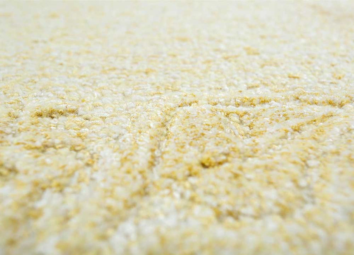 Uldtæppe - 270 x 180 cm - guld