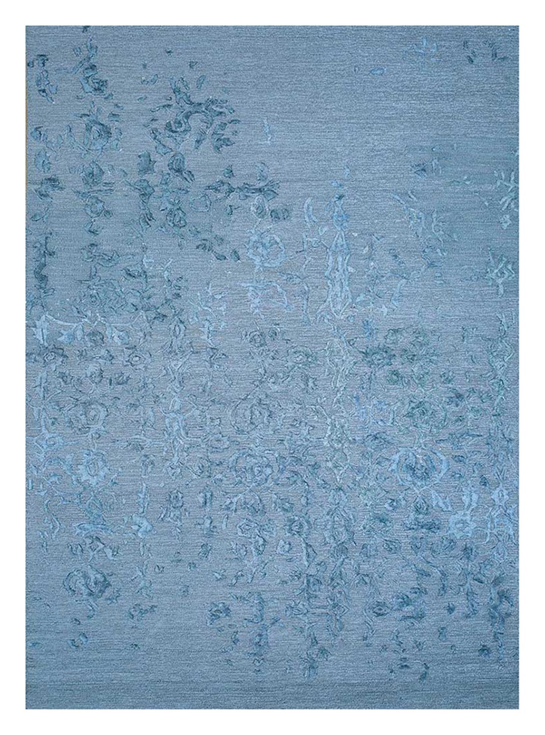 Uldtæppe - 270 x 180 cm - blå