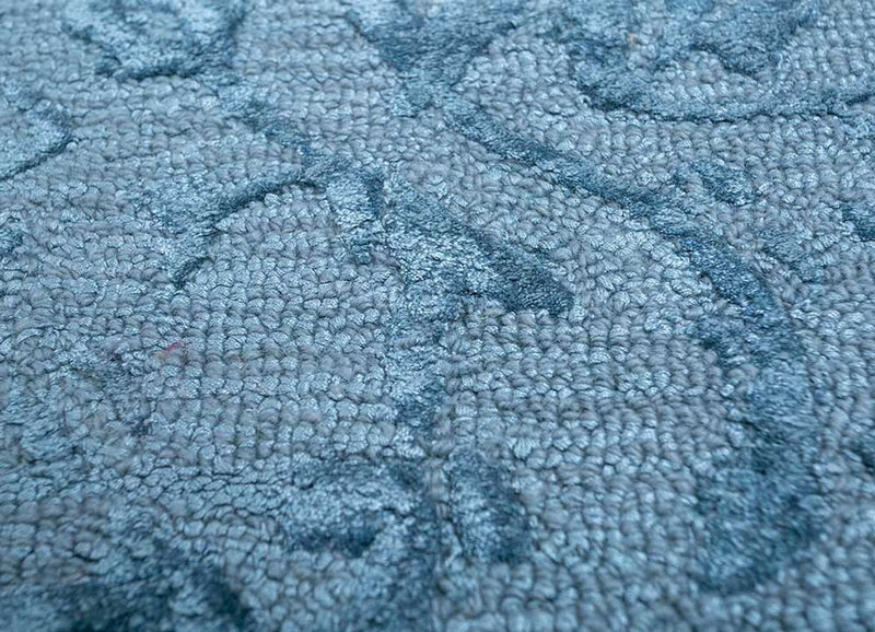 Uldtæppe - 270 x 180 cm - blå