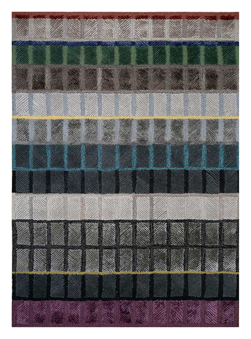 Uldtæppe - 270 x 180 cm - flerfarvet