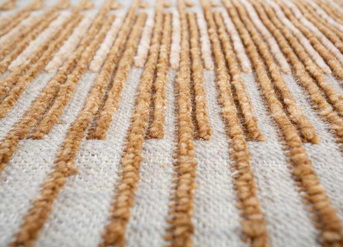 Uldtæppe - 270 x 180 cm - brun