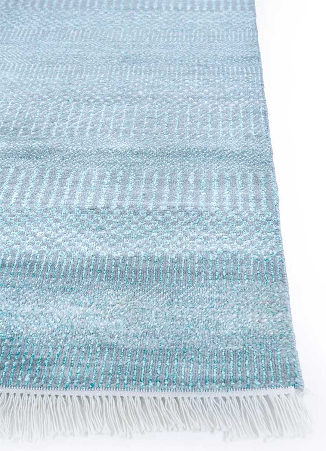 Uldtæppe - 300 x 240 cm - lyseblå