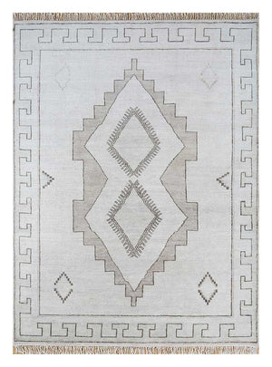 Uldtæppe - 300 x 240 cm - lysegrå