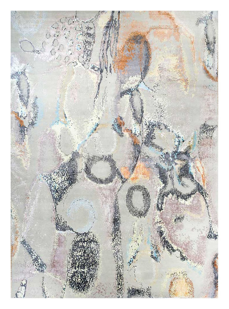 Designer tæppe - 450 x 360 cm - sølv