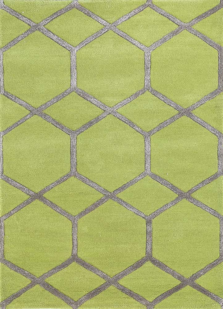 Uldtæppe - 165 x 105 cm - lysegrøn