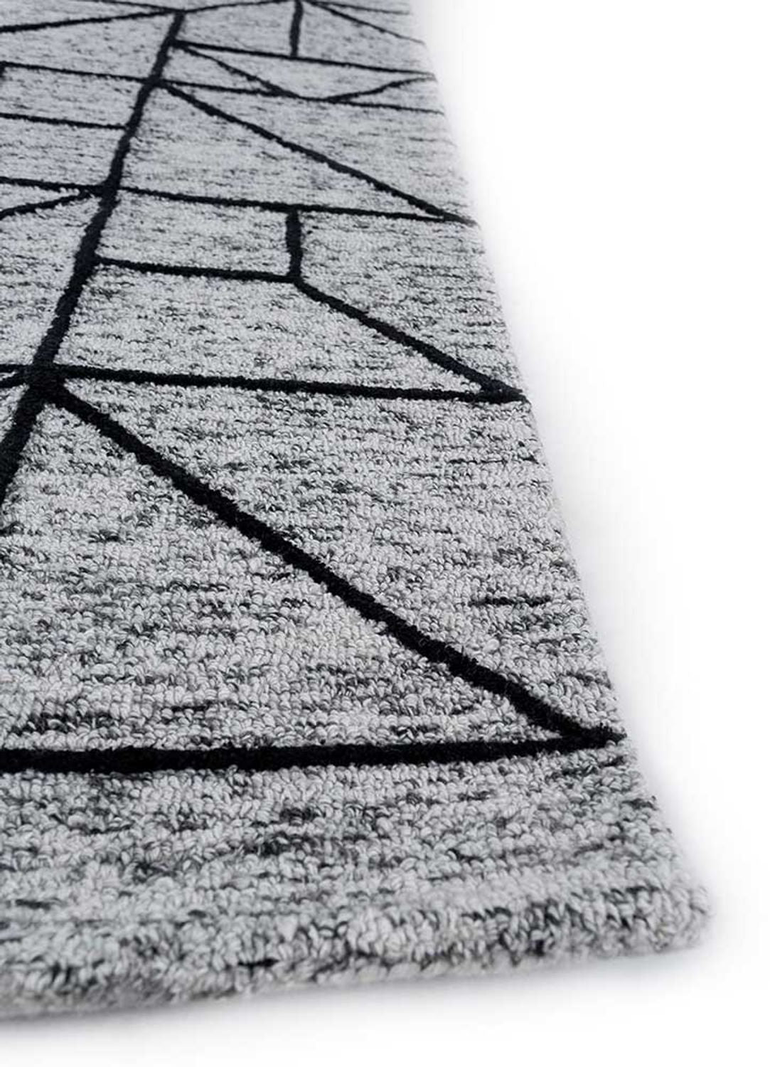 Uldtæppe - 330 x 240 cm - grå