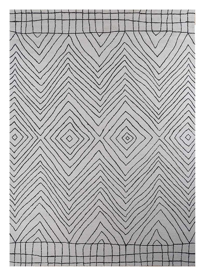 Uldtæppe - 330 x 240 cm - lysegrå
