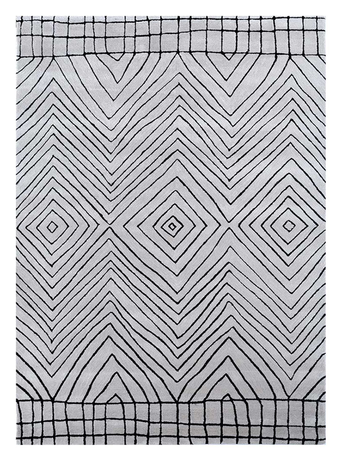 Uldtæppe - 330 x 240 cm - lysegrå