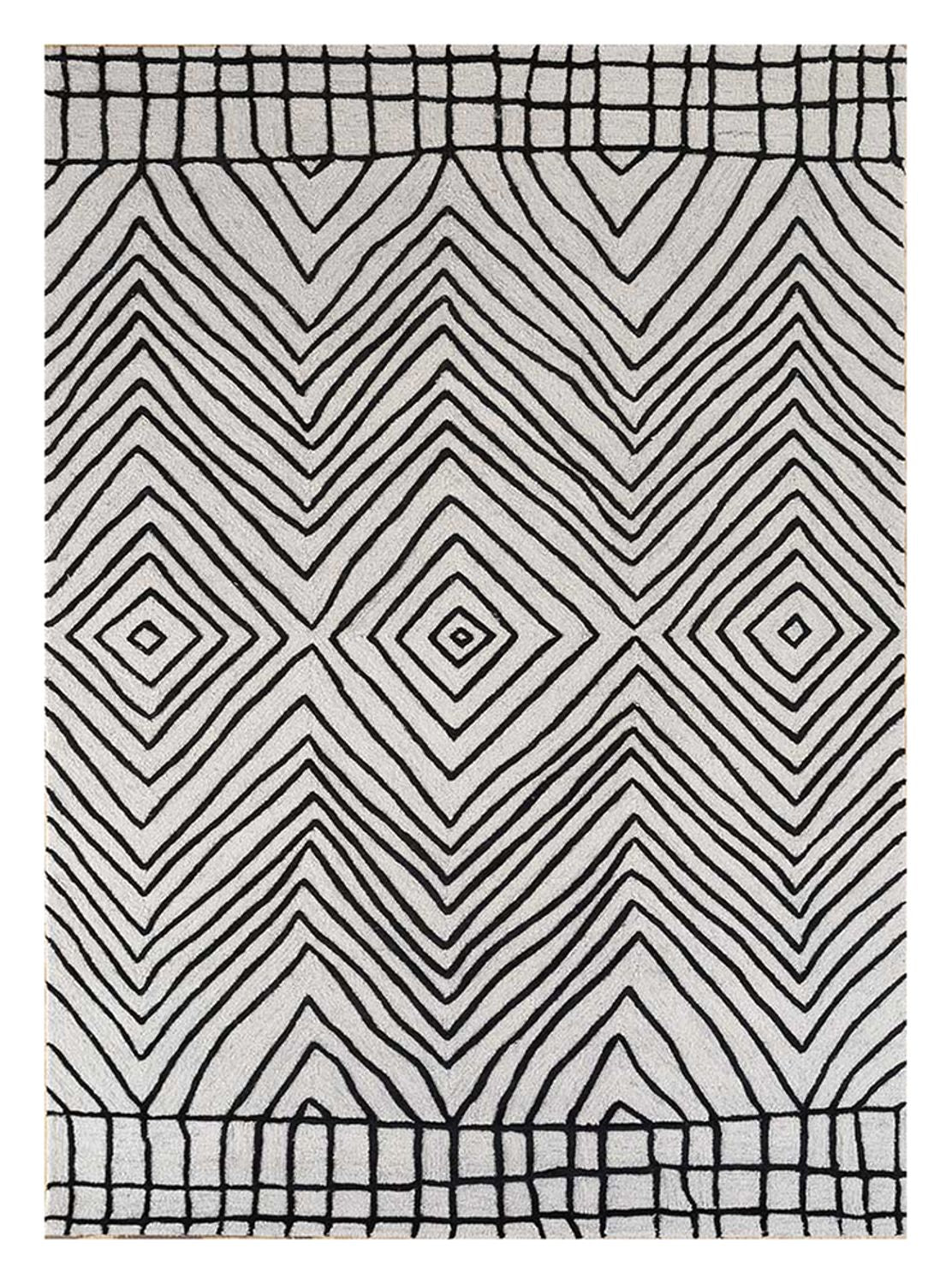 Uldtæppe - 270 x 180 cm - grå