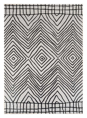 Uldtæppe - 270 x 180 cm - grå