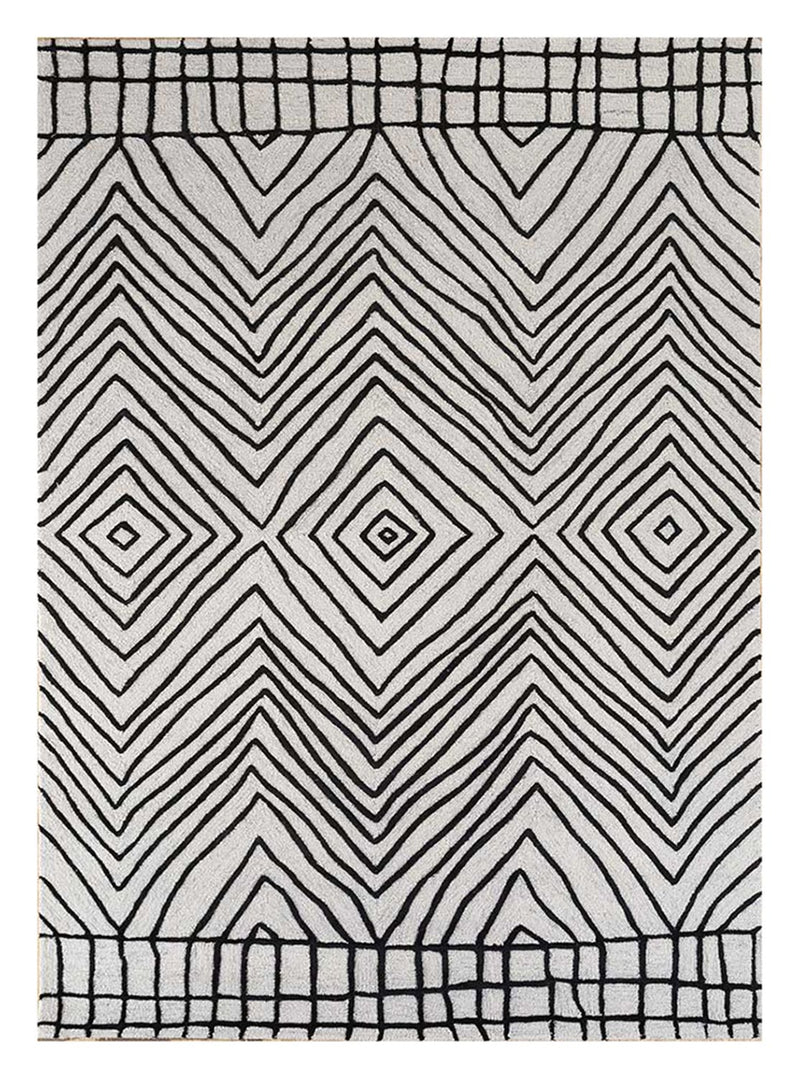 Uldtæppe - 270 x 180 cm - grå