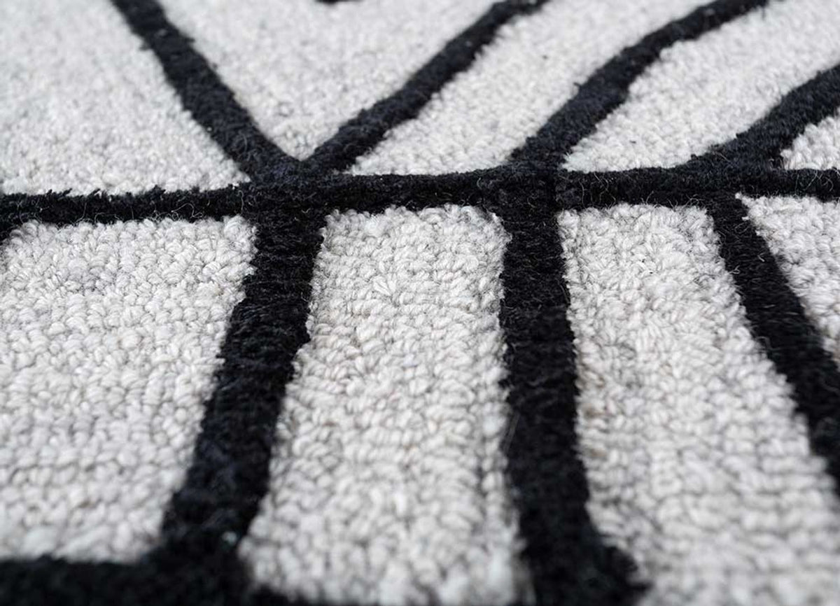 Uldtæppe - 270 x 180 cm - grå