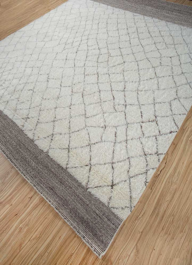 Uldtæppe - 300 x 240 cm - creme