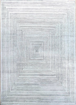 Viskose tæppe - 420 x 300 cm - creme