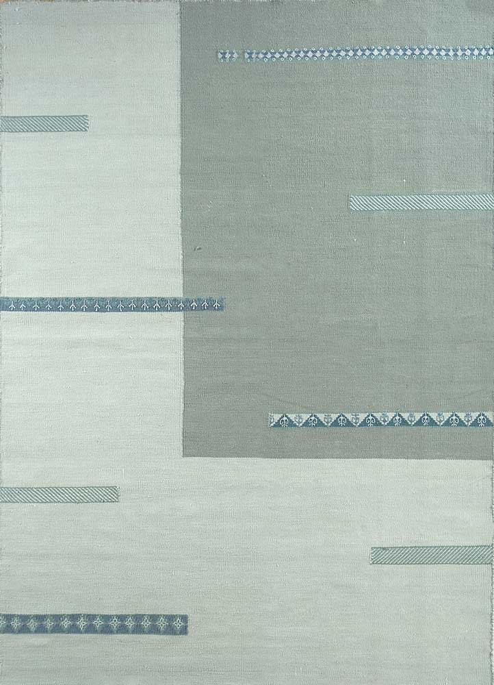 Uldtæppe - 270 x 180 cm - turkis