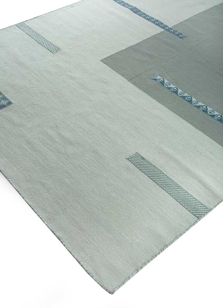 Uldtæppe - 270 x 180 cm - turkis