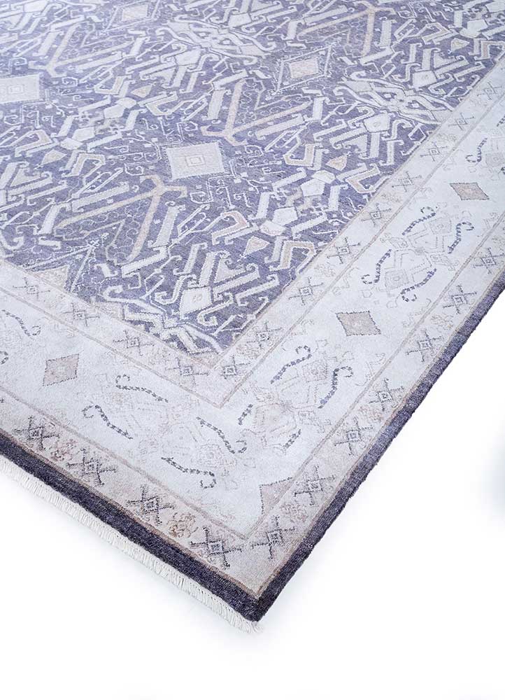 Vintage tæppe - 300 x 240 cm - lilla