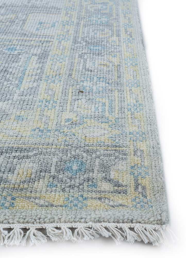 Uldtæppe - 270 x 180 cm - lyseblå