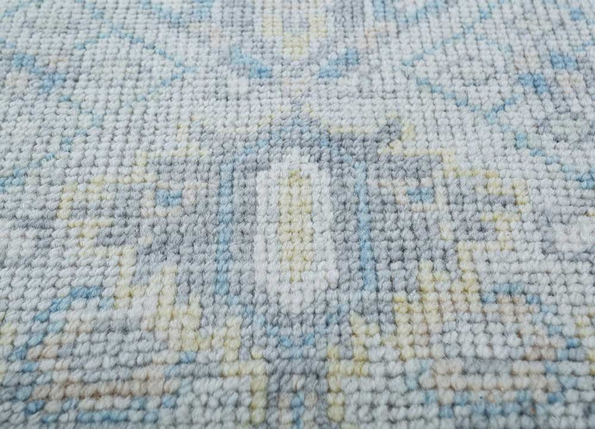 Uldtæppe - 270 x 180 cm - lyseblå