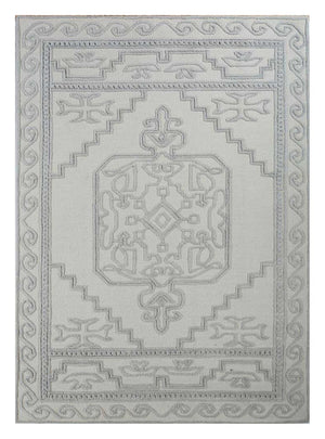 Uldtæppe - 270 x 180 cm - creme
