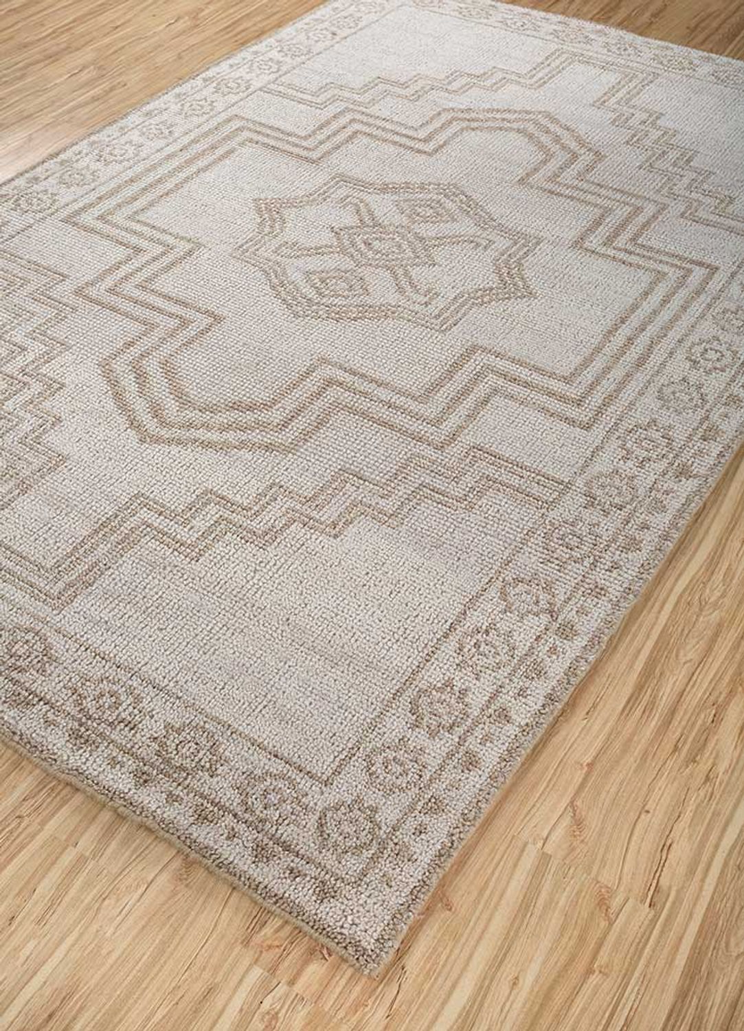 Uldtæppe - 270 x 180 cm - creme