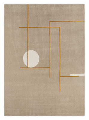 Uldtæppe - 300 x 240 cm - mørk beige