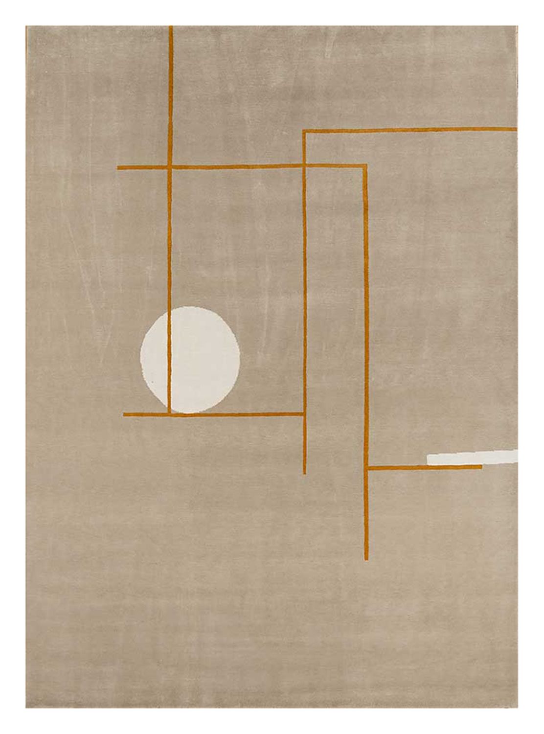 Uldtæppe - 300 x 240 cm - mørk beige