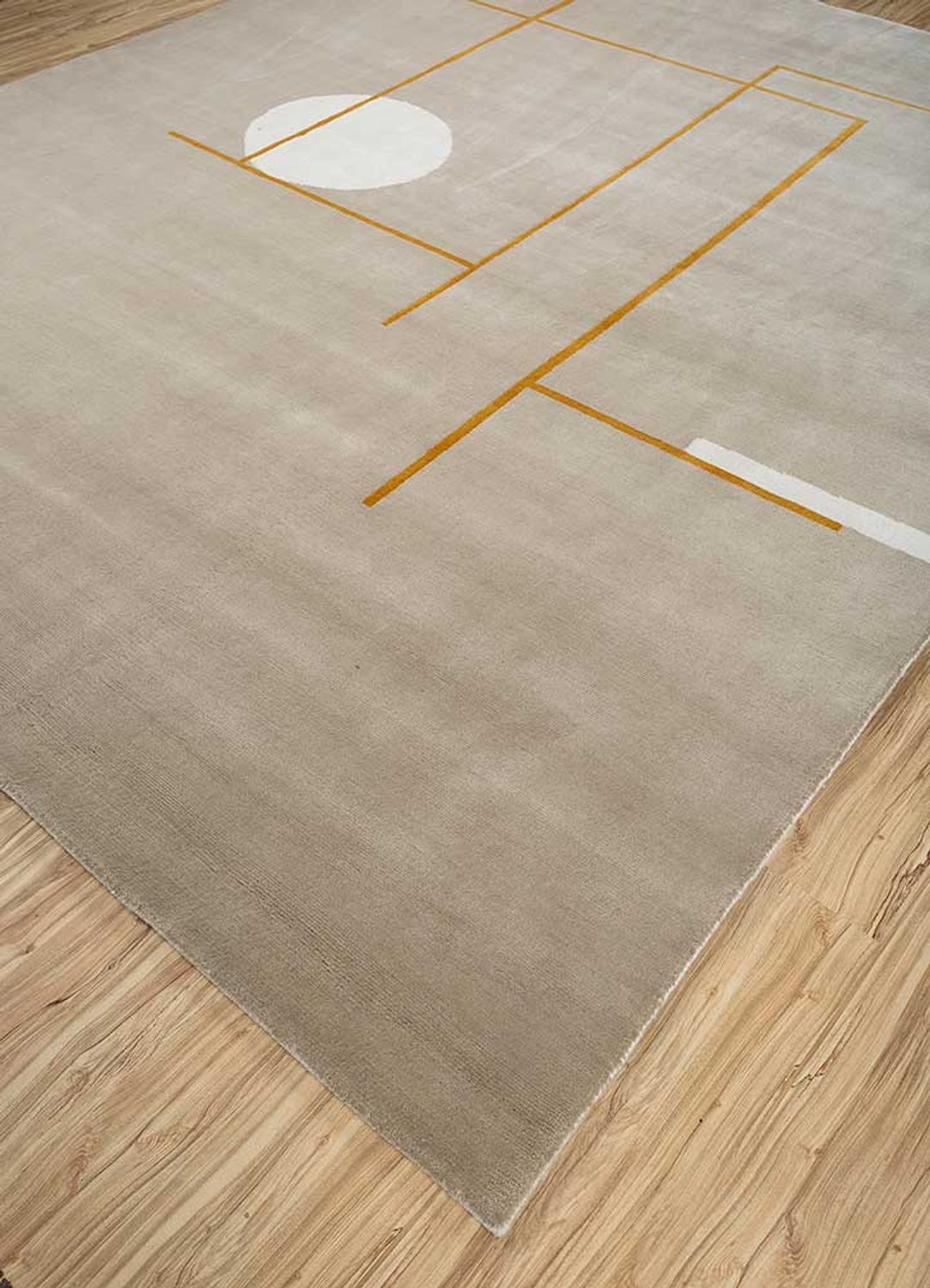 Uldtæppe - 300 x 240 cm - mørk beige