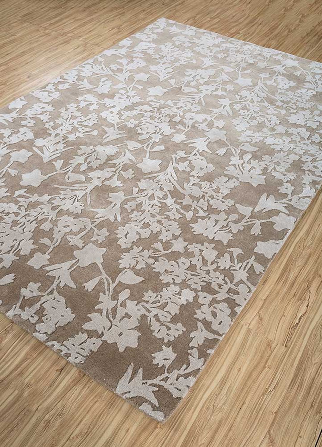 Uldtæppe - 270 x 180 cm - sort og hvid