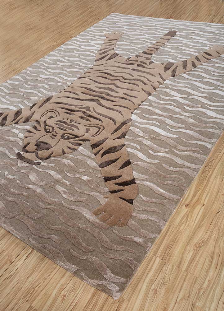 Uldtæppe - 270 x 180 cm - beige