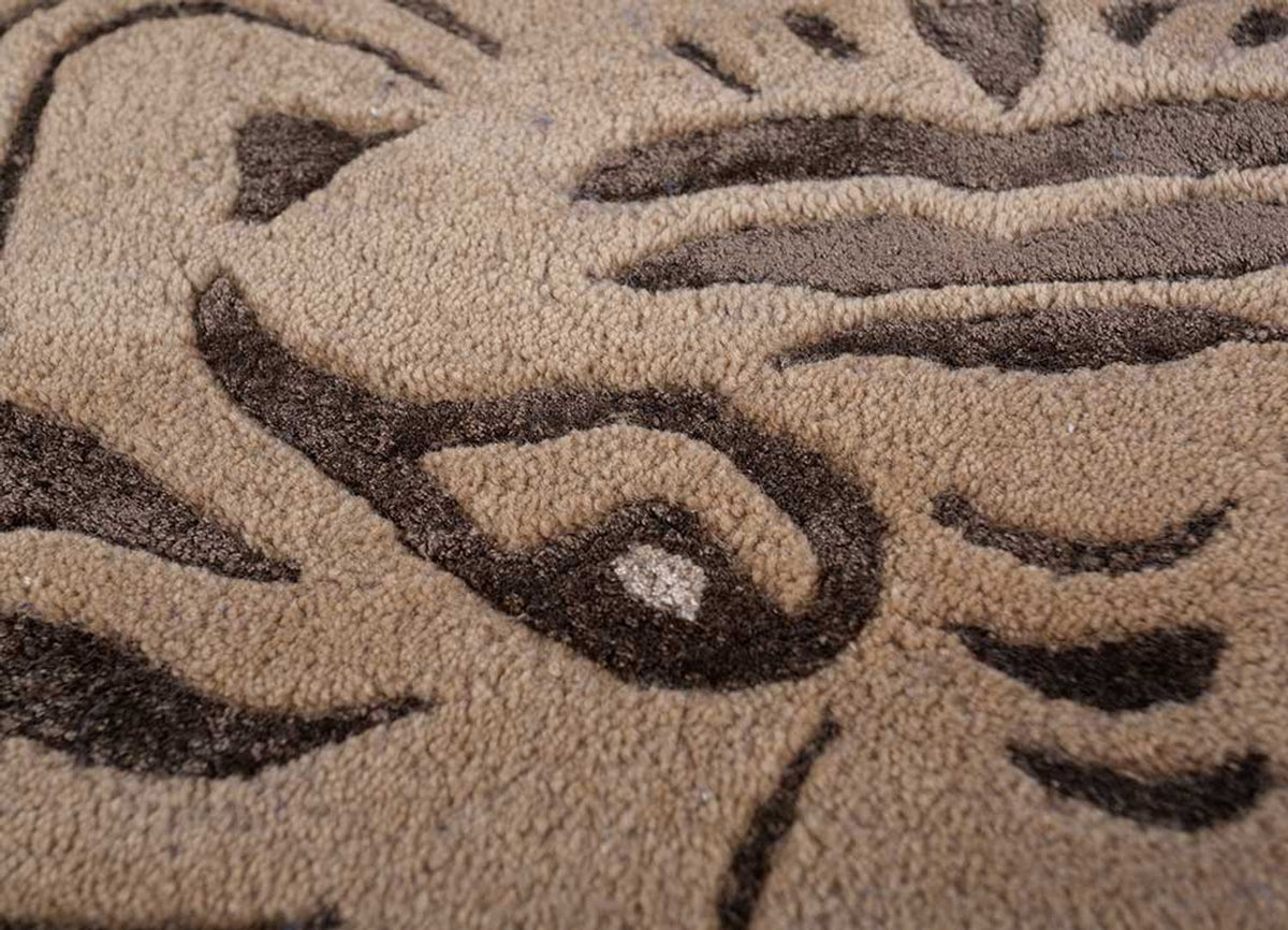 Uldtæppe - 270 x 180 cm - beige