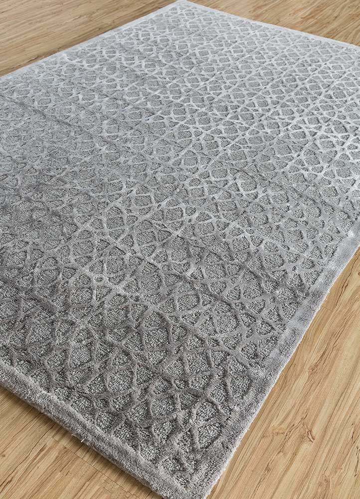 Uldtæppe - 240 x 150 cm - lysegrå