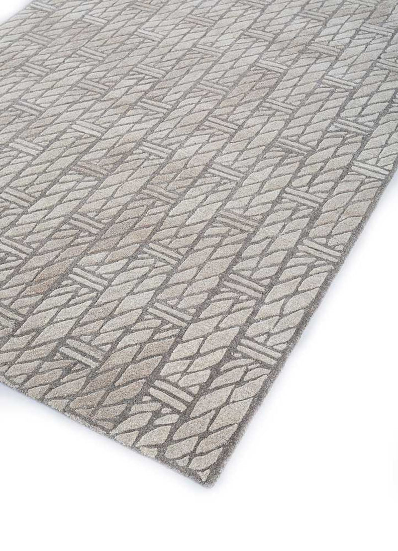 Uldtæppe - 240 x 150 cm - mørk beige