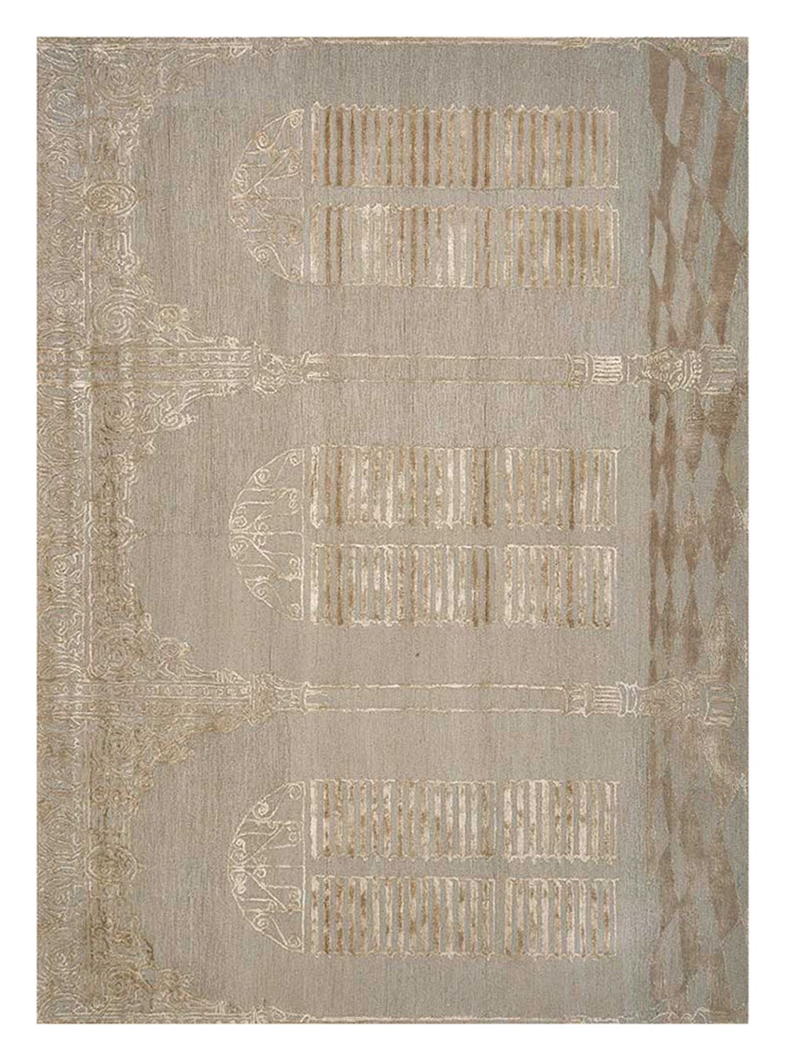 Uldtæppe - 240 x 150 cm - beige