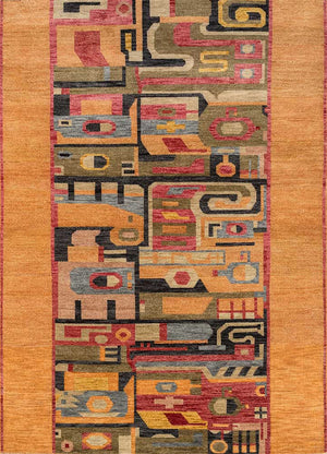 Uldtæppe - 270 x 180 cm - orange