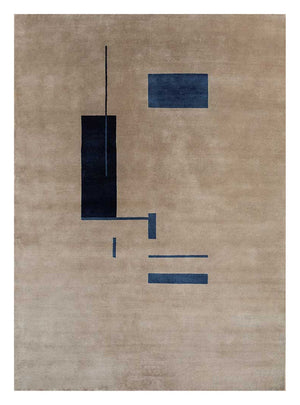 Uldtæppe - 270 x 180 cm - kamel
