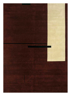 Uldtæppe - 300 x 240 cm - vin rød