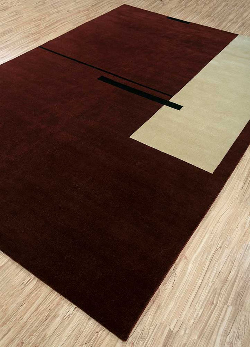 Uldtæppe - 300 x 240 cm - vin rød