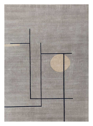 Uldtæppe - 360 x 270 cm - grå